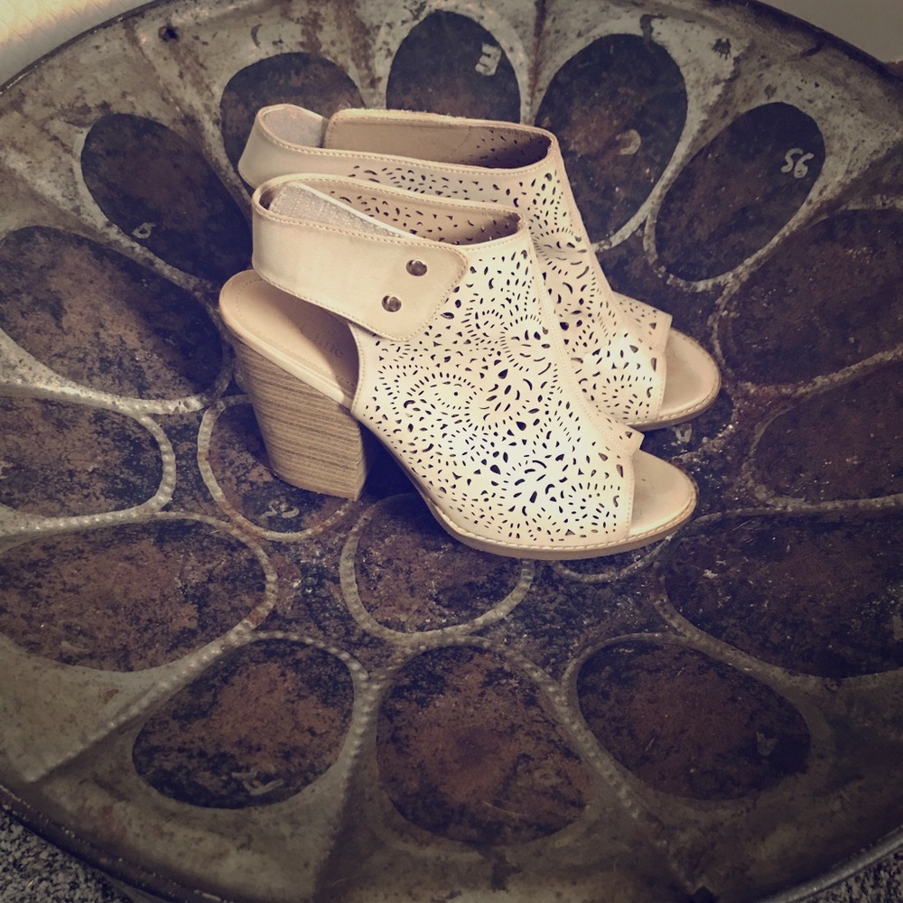 Adorable sandal like booties NEVER WORN